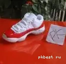 Authentic Red 11 Jordan Suede Air Low 0608